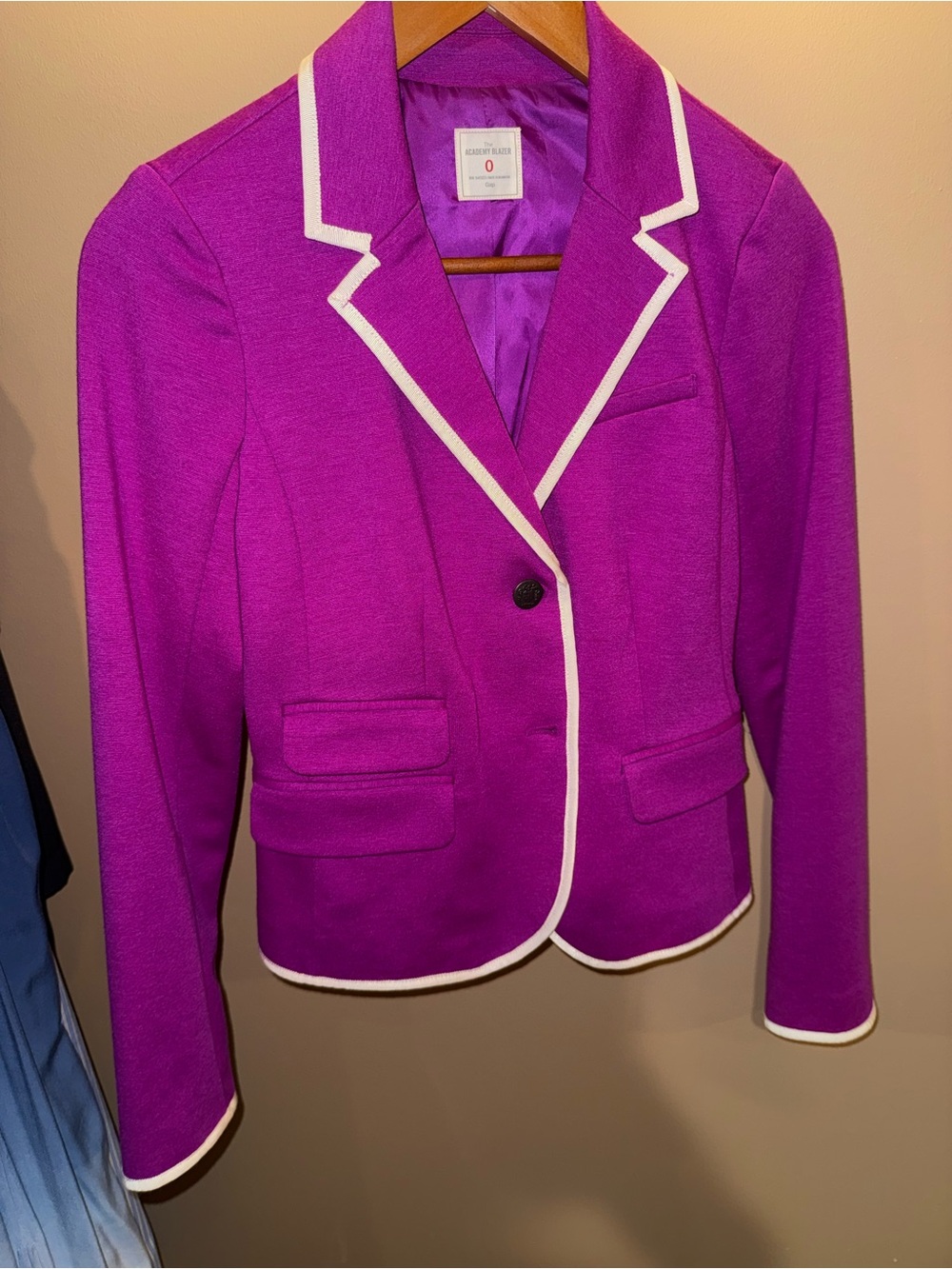 The Academy Brand Magenta Blazer with White Trim